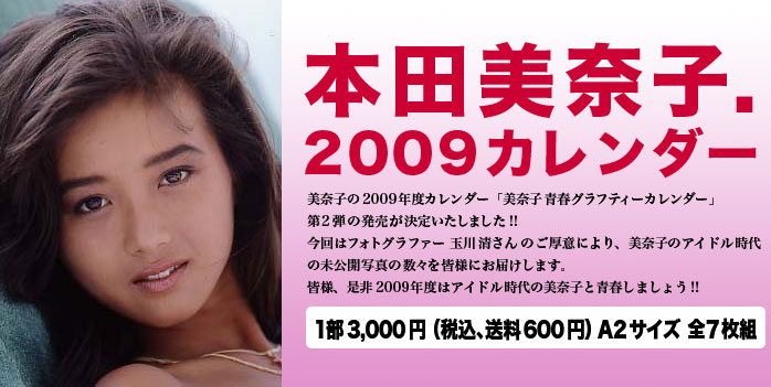 本田美奈子.2009カレンダー